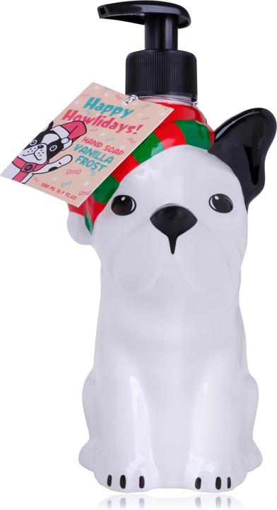 Accentra Handseife Happy Howlidays Bulldogge (Flüssigseife, 500 ml)
