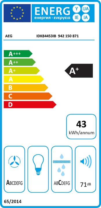 Energie-Label AEG Kochfeld IDK84453IB