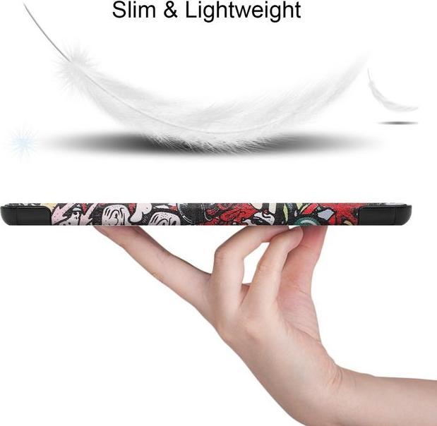 Actual product image MU Style Triple folding cover with pattern (Galaxy Tab S7+)