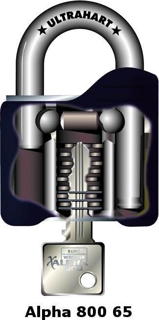 Actual product image Burg Wächter Padlocks 800 Alpha