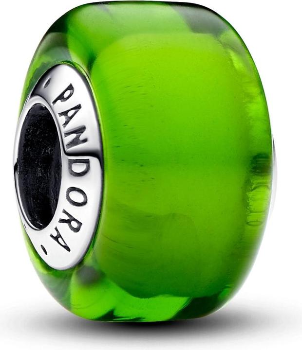 Actual product image Pandora Green Murano glass mini charm (Sterling silver 925)