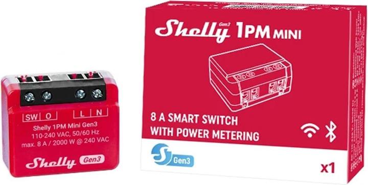 Image du produit Shelly 1PM Mini Gen3 (Actionneur de commutation)