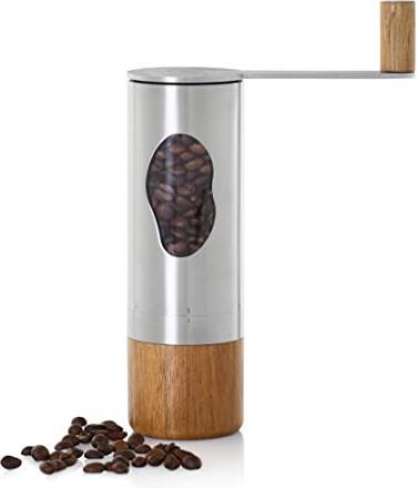 Produktbild AdHoc Kaffeemühle Mrs. Bean, CeraCutXL® Ceramic Mahlwerk, Edelstahl/Akazienholz/Acryl, D: 6 cm, mit Kurbel