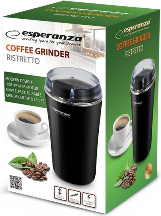 Image du produit Esperanza EKC008K Moulin à café noir 160 W