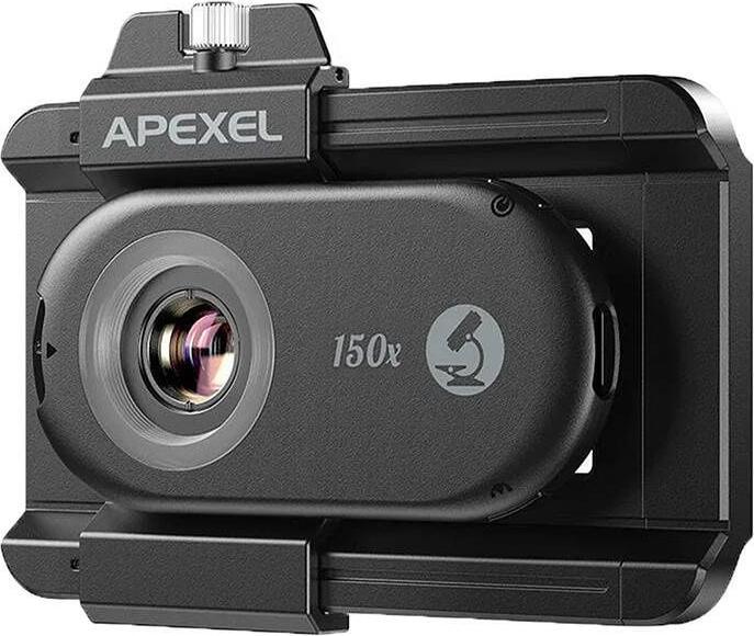 Apexel 3x CPL lens / microscope for smartphone APL-MS3IN1, 200x / 150x / 100x