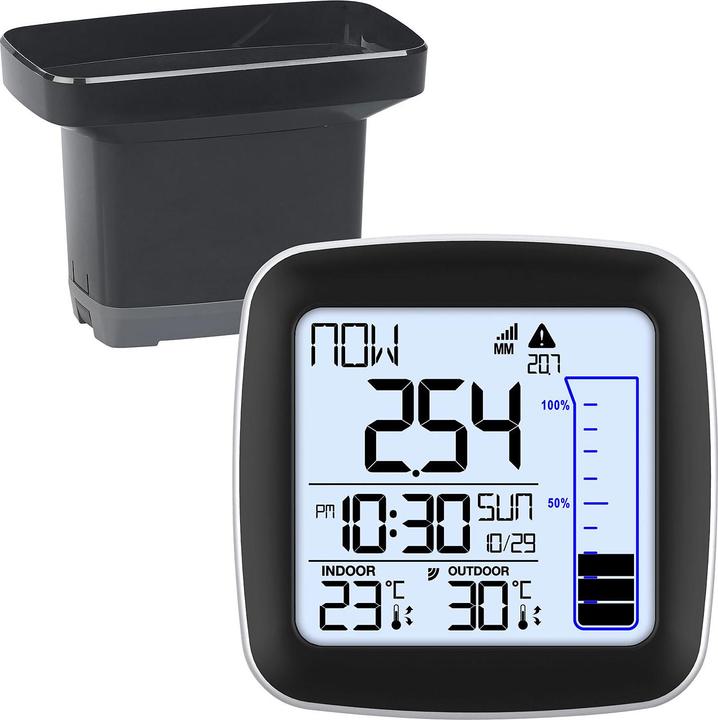 Produktbild Infactory Digitale Funk-Wetterstation mit Aussensensor und Regenmesser