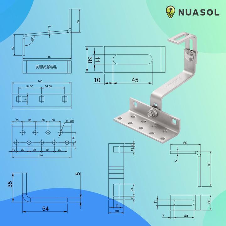 Image du produit Nuasol Support réglable (Matériel de montage du système solaire)