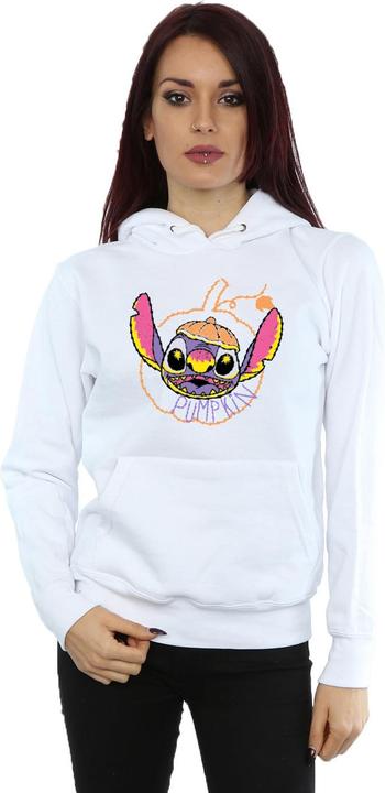 Actual product image Lilo & Stitch Womens/Ladies Pumpkin Head Hoodie (M)