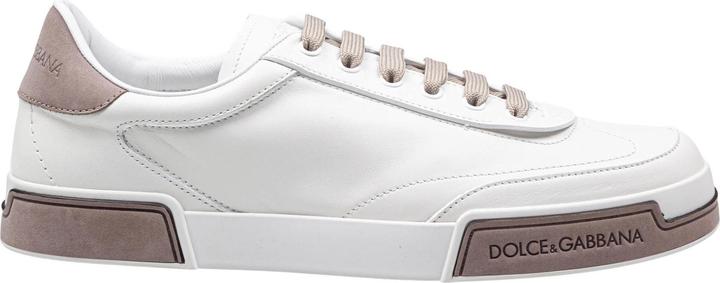 Produktbild Dolce & Gabbana portofino yatch sneakers in calfskin color white and dove grey (41)