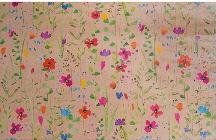 Produktbild Artebene Geschenkpapier Kraftpapier Blumenwiese (Geschenkpapier)