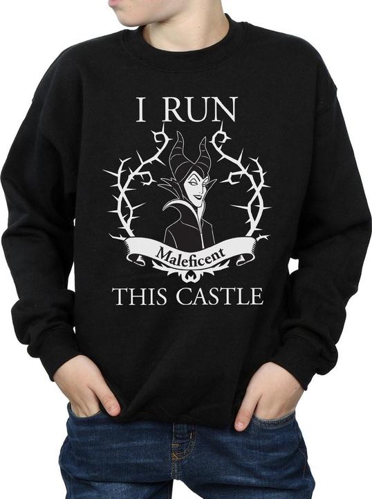 Actual product image Disney Boys Maleficent I Run This Castle Sweatshirt (140, 146)