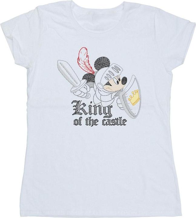 Actual product image Disney Womens/Ladies Mickey Mouse King Of The Castle Cotton T-Shirt (XXL)