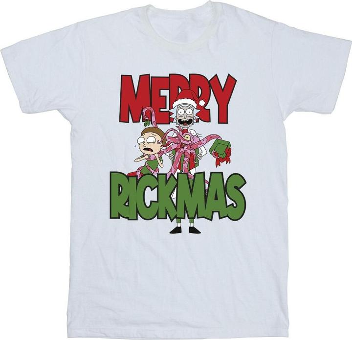 Actual product image Rick And Morty Mens Merry Rickmas T-Shirt (5XL)