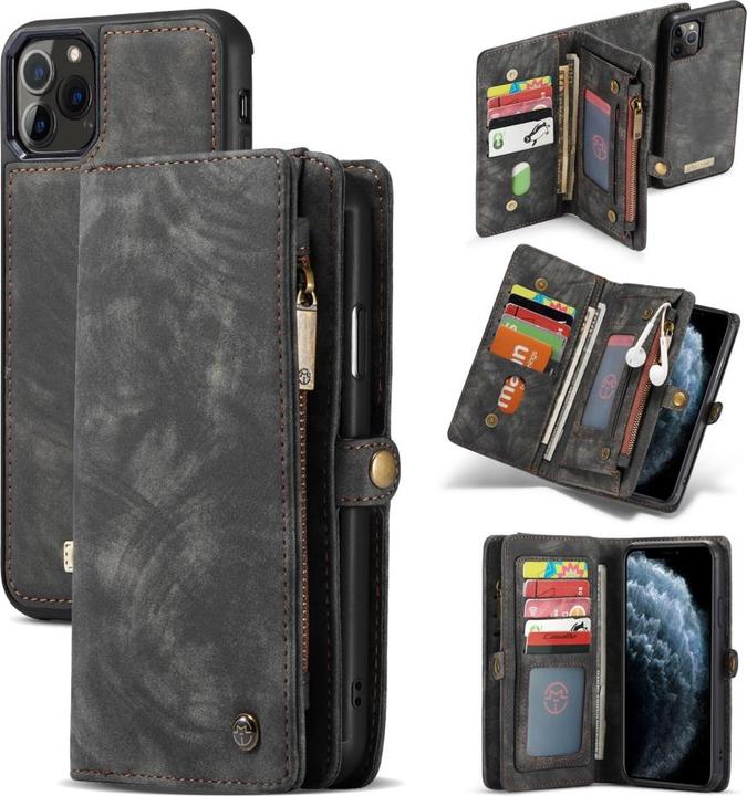 Immagine prodotto Caseme Custodia per iPhone 11 Pro Max di Apple in vera pelle con portafoglio e carte di credito (Apple iPhone 11 Pro Max)
