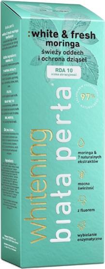 Actual product image NoName White Pearl: Whitening White & Fresh Moringa Fresh Breath And Gum Protection Toothpaste 75Ml (75 ml)
