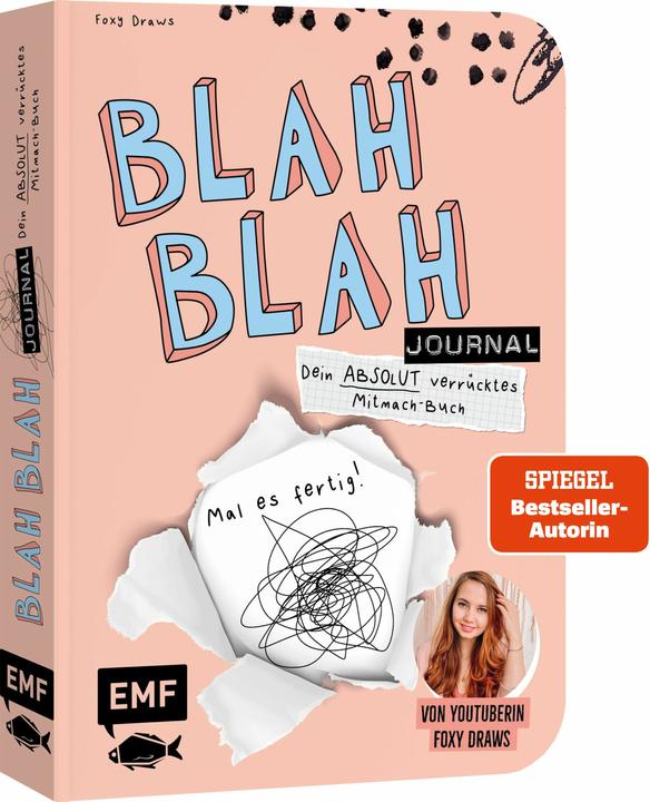 Immagine prodotto Blah Blah Journal - Band 2 - Dein absolut verrücktes Mitmach-Buch - Mal es fertig! Von YouTuberin Fo (Tedesco, Foxy disegna, 2024)