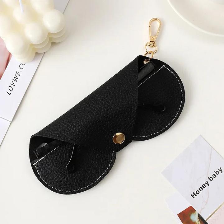 Produktbild Only-Bags.Store Niedliche hängende PU Leder Sonnenbrille Lesen Brille Lagerung Tasche geprägt Brille Abdeckung