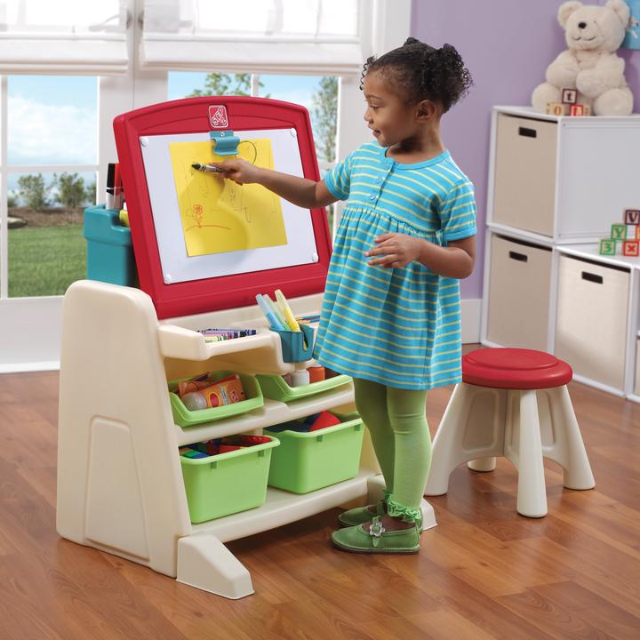 Produktbild Step2 Flip & Doodle Easel Desk With Stool