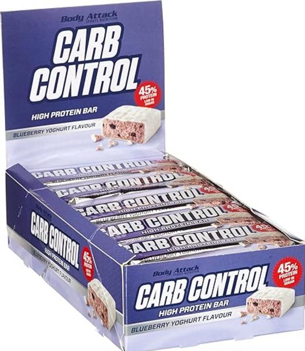 Produktbild Body Attack Carb Control (15x100g Riegel) (Blueberry Yoghurt, 15 Stk., 1500 g)