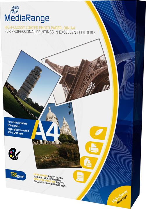 Immagine prodotto MediaRange Alta lucentezza (135 g/m², A4, 100 x)