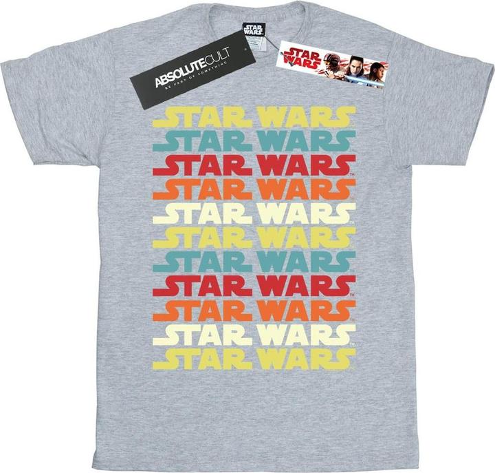 Image du produit Star Wars - T-shirt RETRO REPEAT LOGO - Garçon (140, 146)