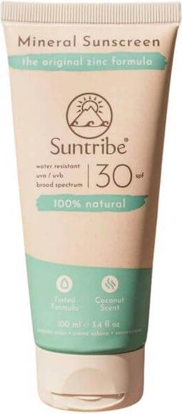 Suntribe Mineralische Bio-Sonnencreme (Suntan cream, SPF 30, 100 ml, 1 g)