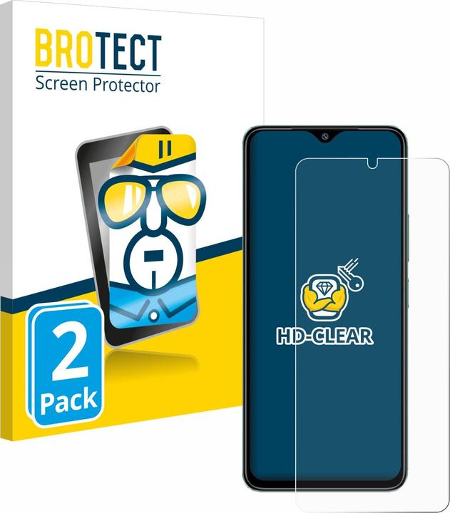 Actual product image BROTECT Screen Protector Clear (2 Piece, Xiaomi Redmi A3)