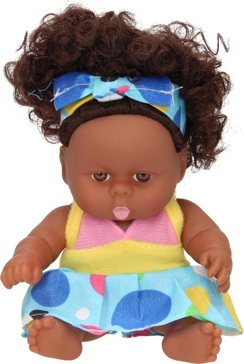 Actual product image Baby doll curls with dress, 22cm