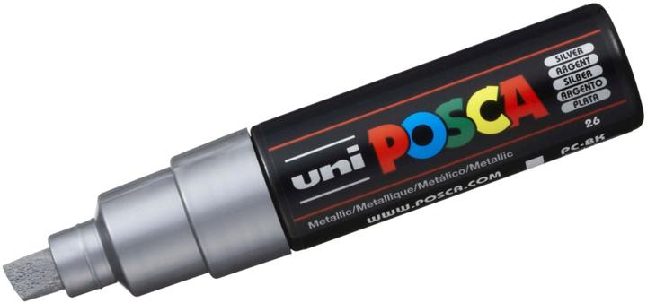 Actual product image Posca Marker PC-8K wedge tip (Silver, 8 mm, 1 x)