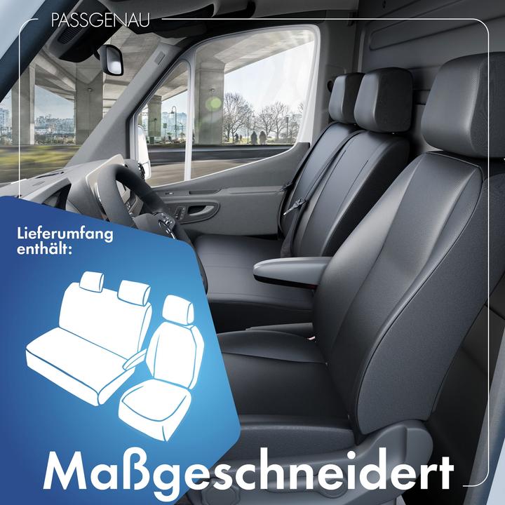 Produktbild Walser Sitzbezüge für Iveco Daily IV Einzelsitz und Doppelbank vorne aus Kunstleder BJ 2006 - 08/2011