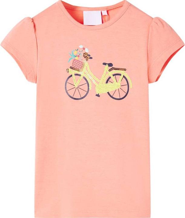 Actual product image VidaXL Children's T-shirt coral pink 104,Material: 95 % cotton. 5 (104)