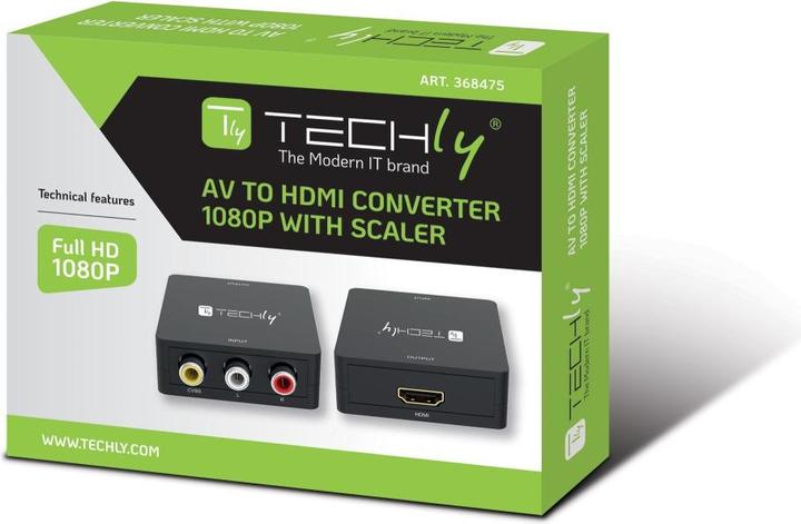 Actual product image NoName AV composite video and audio converter 3x RCA to HDMI 1080p