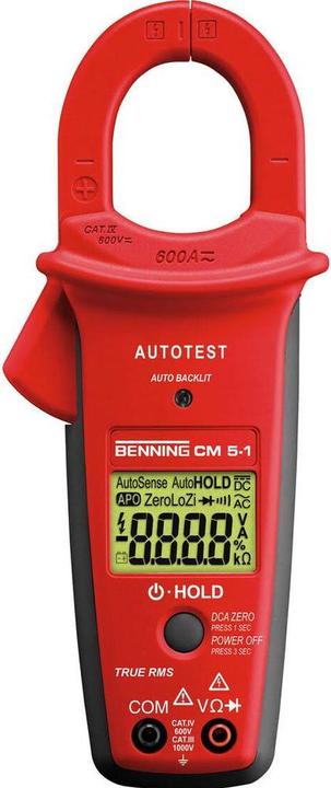 Produktbild Benning Stromzange, Hand-Multimeter di (CAT III 600V)