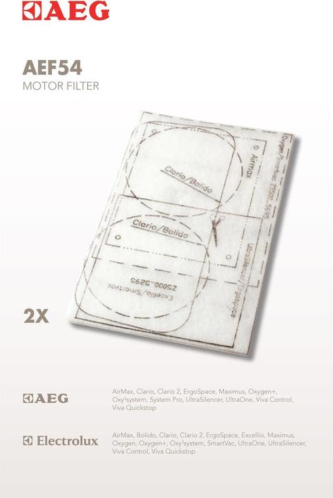 AEG Electrolux AEF 54 Motorzuschnittfilter/S-Bag-Modelle