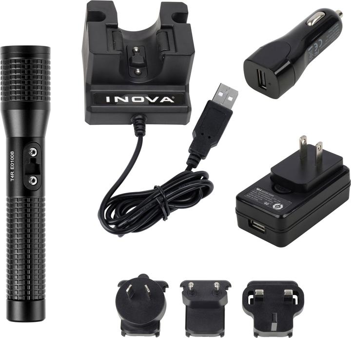 Immagine prodotto Nite Ize Inova T4R Oplaadbare tactische Led zaklamp Zwart + Internationale Stekkers (1300 lm)