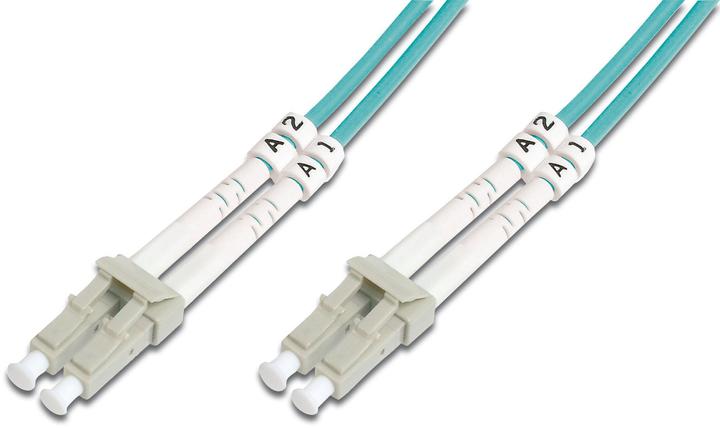 Actual product image Digitus Fiber optic patch cord, LC/LC MM 15m, OM3 (S/UTP, CAT8.2, 15 m)