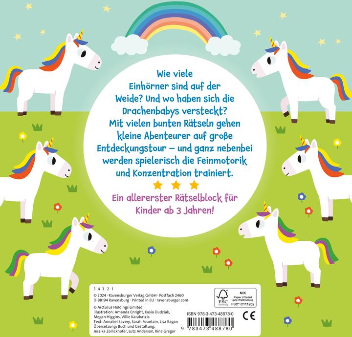 Produktbild Ravensburger Mein allererster Rätselblock: Magische Rätsel (Deutsch, Annabel Savery, Rina Gregor, Sarah Fountain, Lisa Ragan, 2024)