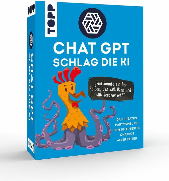Image du produit Hé, ChatGPT! Le jeu de fête créatif ChatGPT. Êtes-vous plus intelligent que l'IA? (Allemand)