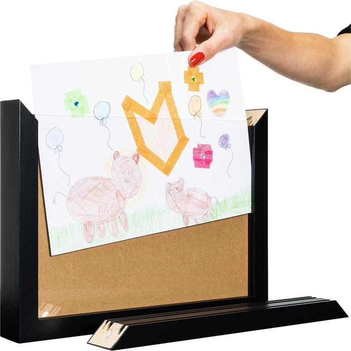 Produktbild Cocon Bilderrahmen für Kinderzeichnungen 35 x 26 x 5 cm, Schwarz (A4)