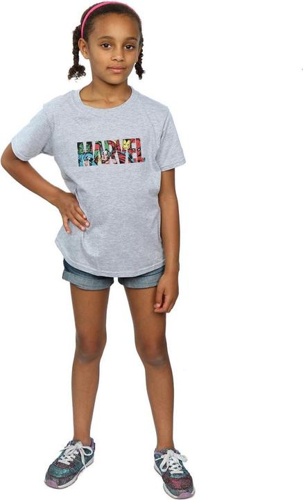 Actual product image Girls Infill Character Cotton Logo T-Shirt (140, 146)