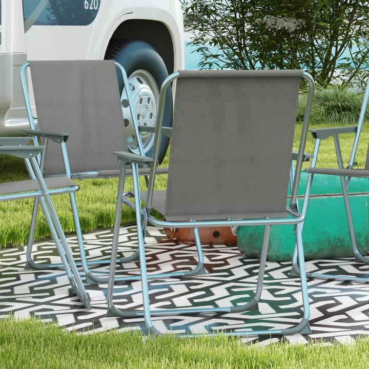 Image du produit Outsunny Chaise de camping pliante en lot de 4