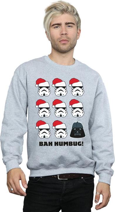 Actual product image Star Wars Mens Christmas Humbug Sweatshirt (XL)