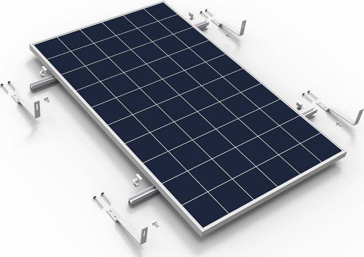Immagine prodotto Autosolar Set di montaggio per pannelli solari a tegola liscia (Materiale di montaggio del sistema solare)