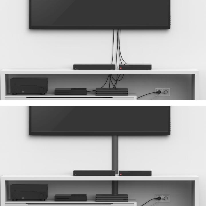 Immagine prodotto Hama Canalina per cavi in alluminio, angolare, 110 x 5 x 2,6 cm, nera (Tubazione, 110 cm)