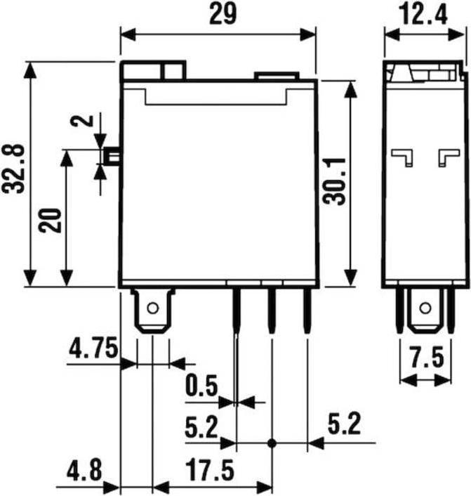 Produktbild Finder Relais 16A 230VAC 1-Wechsler