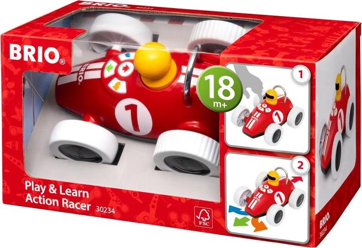 Actual product image Brio Play Learn Race Car