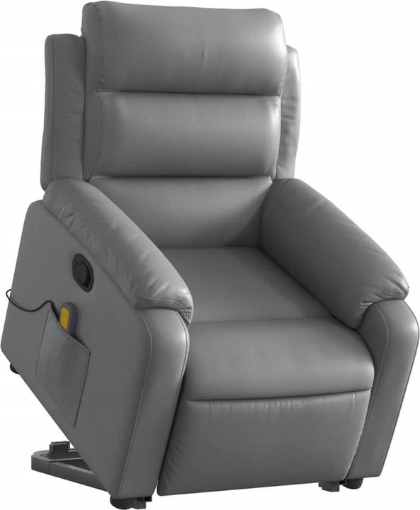 Actual product image VidaXL Massage chair with stand-up aid imitation leather
