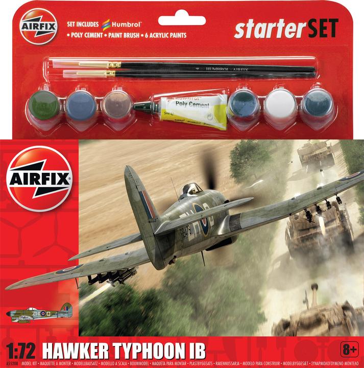 Immagine prodotto Airfix Kit Starter Set Hawker Typhoon Mk Ib 1:72