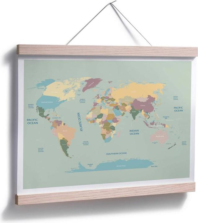 Produktbild Trenddeko Weltkarte Vintage (80 x 60 cm)