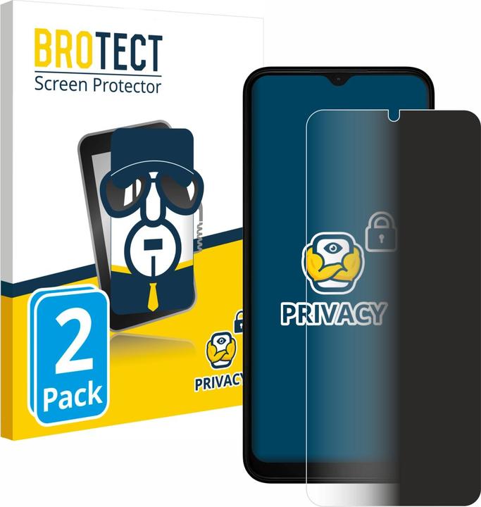 Produktbild BROTECT Sichtschutzfolie Anti-Spy Privacy Folie Blaulicht-Schutz (2 Stück, Nokia C32)